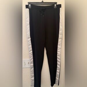H&M Divided Black Joggers with White Stripes